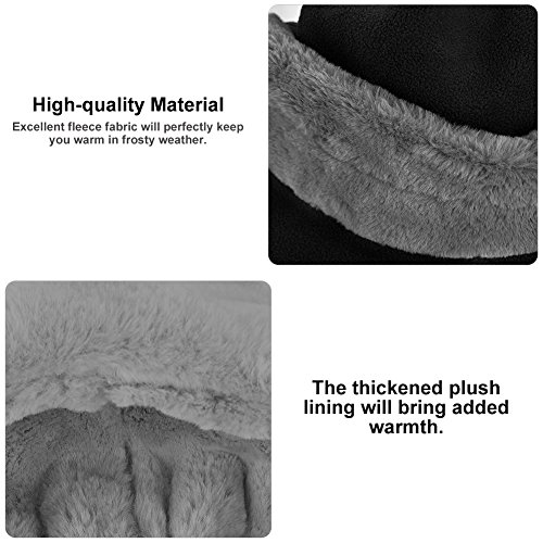 VBIGER Cuello Calentador para Invierno y Gorro con Calentito para Invierno Pasamontañas para Hombre y Mujeres