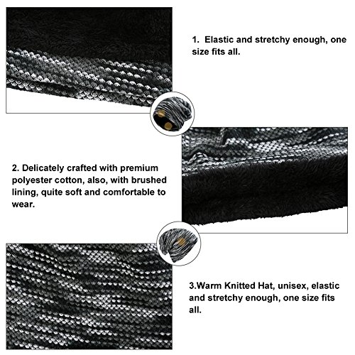 VBIGER Gorro de Punto Invierno Caliente Tejido Unisex