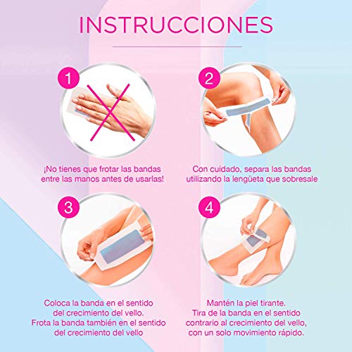 Veet Bandas de Cera Fria Depilatoria para Depilación de Cuerpo y Piernas con Aceite de Almendras, Easy Gelwax, Pieles Normales, 3 x 40 bandas, Total 120 Unidades