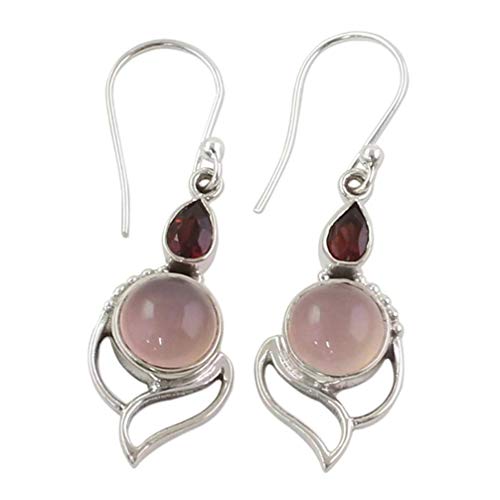 Vektenxi Pendientes de Gota de Agua con Borde de Cruz para Mujer, Pendientes de Color Rosa, duraderos y útiles