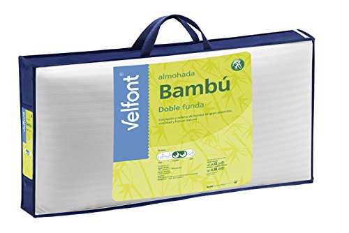 Velfont - Almohada Bambú Doble Funda Velfont 50 x 70 cm.