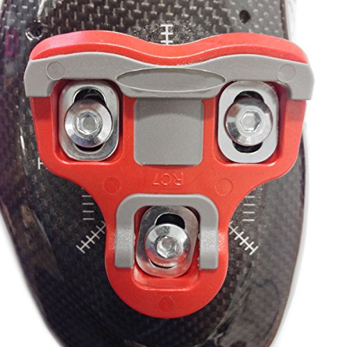 Velochampion Cleats Compatible con El Modelo 'Look Keo' Grip Pedal 6 Degree Float Rojo
