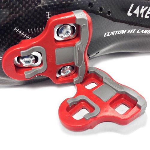 Velochampion Cleats Compatible con El Modelo 'Look Keo' Grip Pedal 6 Degree Float Rojo