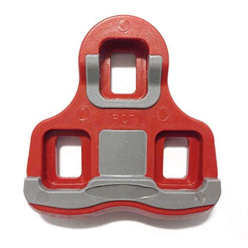 Velochampion Cleats Compatible con El Modelo 'Look Keo' Grip Pedal 6 Degree Float Rojo