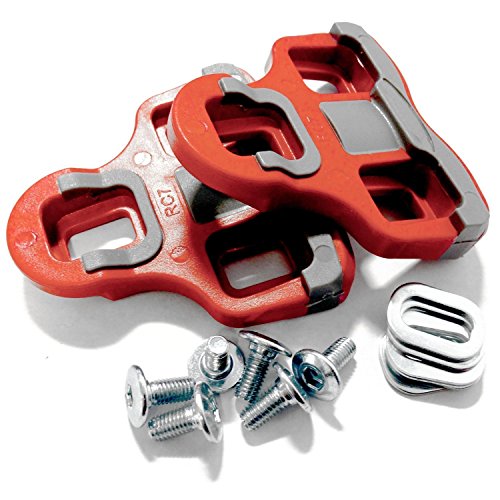 Velochampion Cleats Compatible con El Modelo 'Look Keo' Grip Pedal 6 Degree Float Rojo