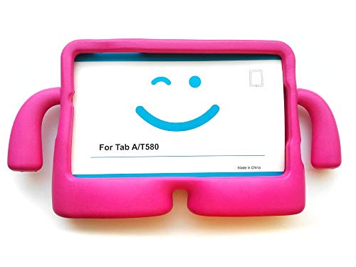 Vendopolis Funda NO Universal Solo para Tablet Samsung Galaxy Tab T580 10,1" para NIÑOS Goma (Rosa)