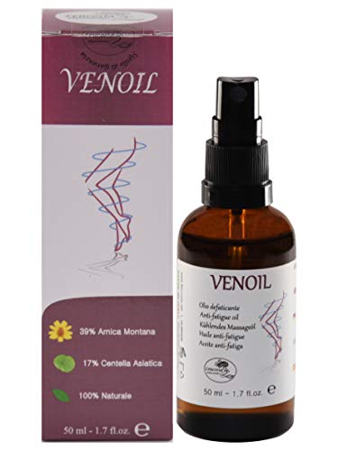 VENOIL - Aceite anti-fatiga para piernas hinchadas y dolientes. Acción refrescante y tonificante.