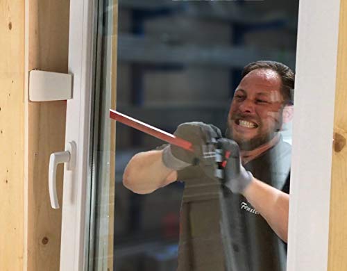 Ventana Schnapper 04117 adicionales Ventana | Protección antirrobos sin pilas | aufhebel parada para ventanas | ventanas cerrojo sin agujeros en marco | bloqueo Color Blanco