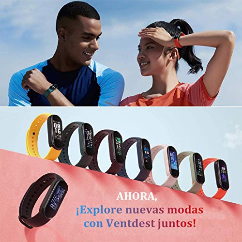 Ventdest Correas para Xiaomi Mi Band 5, (13PCS) Silicona Correa de Repuesto Suave, Transpirable, Resistente al Sudor, Vistoso, Pulseras para Xiaomi Mi Band 5