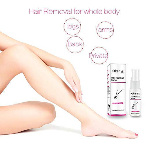 VENTDOUCE Inhibidor del Vello, Spray para depilación, Inhibidor y Reductor del Vello para Detener el Crecimiento del Vello, para Brazo/axila/Piernas/en Spray no irritantes Depilatorios Producto