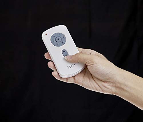 Ventilador de techo Airfusion Radar – Ventilador moderno con aspas de madera contrachapada ultraligeras con aspecto de teca – con modo de invierno – Incluye mando a distancia – Diseño muy elegante