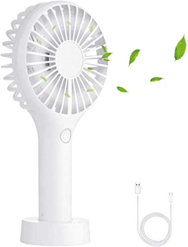 Ventilador del bolsillo, ventilador de la mano, mini Suspensión silencioso ventilador con 3 Velocidad ajustable USB recargable portátil ventilador del escritorio for el hogar, oficina y el recorrido,
