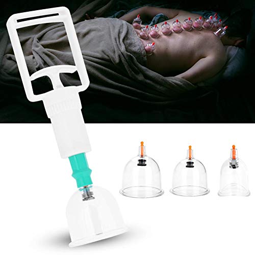 Ventosas para masaje, conjunto de ahuecamiento Vaso de vacío de masaje físico tradicional en el hogar para alivio del dolor muscular de espalda, cuello, cintura, pierna