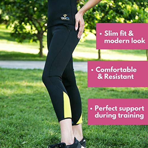 VeoFit Pantalón de Sudoración Adelgazante Talla L : Tonifica y Elimina el Exceso de Agua para una Piel más Tersa y una Figura más Estilizada. OFRECIDOS: Funda + Guía Fitness