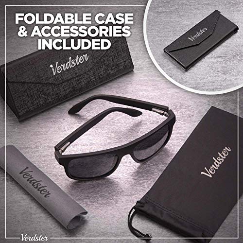 Verdster Islander – Gafas de Sol Clásicas Anchas para Hombre & Mujer & Mujer – Gafas de Sol Anchas a la Moda – Accesorios Incluidos