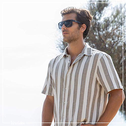 Verdster Islander – Gafas de Sol Clásicas Anchas para Hombre & Mujer & Mujer – Gafas de Sol Anchas a la Moda – Accesorios Incluidos