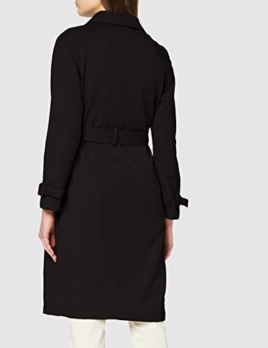 Vero Moda Vmdonnaexport Ss20 Long Jacket Boos Gabardina, Negro, S para Mujer