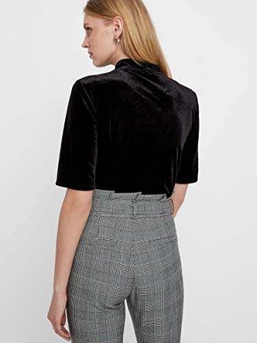 Vero Moda Vmeva HR Loose Paperbag Check Pant Noos Pantalón, Gris, S/30 para Mujer