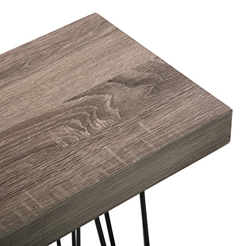 Versa 20361009 Mesa Entrada Madera Color Roble Dallas, 110x80x25, Consola/Cómoda