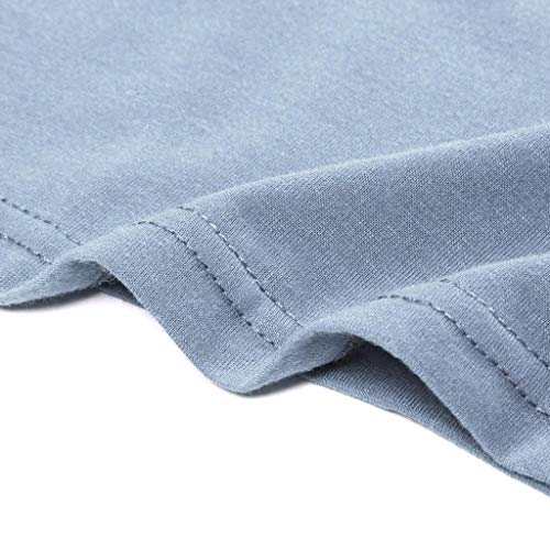 Vestidos Premama Verano SHOBDW Moda 2019 Vestido de Maternidad Sin Manga Slim Fit Túnica Mujer Color Sólido Ropa Premamá Cómoda Pijamas Mujer Tallas Grandes 5XL(Gris,L)