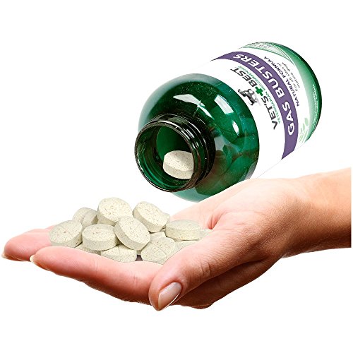 Vet's Best Gas Busters Suplementos para Perros para Gases, distensión Abdominal, Alivio del estreñimiento y Ayuda para la digestión para Perros 1 Unidad 280 g