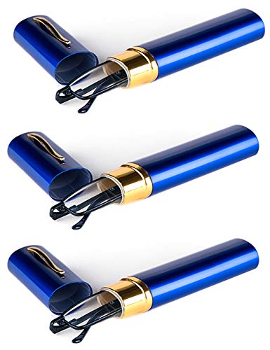 VEVESMUNDO Gafas de Lectura Hombres Mujer Metal Portátil Ligeras Vista Presbicia Anteojos Para Lejos Leer Con Funda 1.0 1.5 2.0 2.5 3.0 3.5 4.0