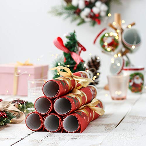 VEWEET, Serie Christmas, Manteles Individuales de Navideña Decorar Mesa, 45x30cm Salvamanteles, Juego de 6 pcs, PVC