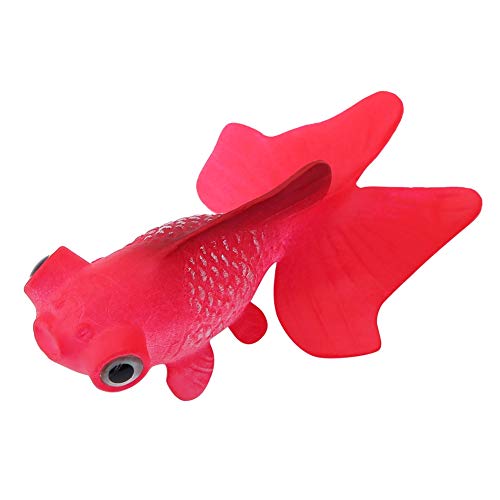 ViaGasaFamido Peces Artificiales de Acuario, simulación de Silicona, Peces pequeños Artificiales con Ventosa, simulación Artificial vívida, pecera, Agua, Paisaje, decoración(Pez Rojo)