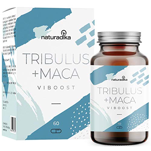 VIBOOST Tribulus terrestris + Maca andina capsulas - Booster de Testosterona para Hombres y Mujeres - Recuperador muscular e Impulsor de fuerza y resistencia con maca polvo, tribulus, rhodiola y zinc