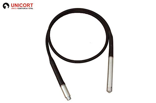 Vibrador de hormigon Unicort monofasico, modelo r94 con transmission 5metros largo,y aguja de 50mm