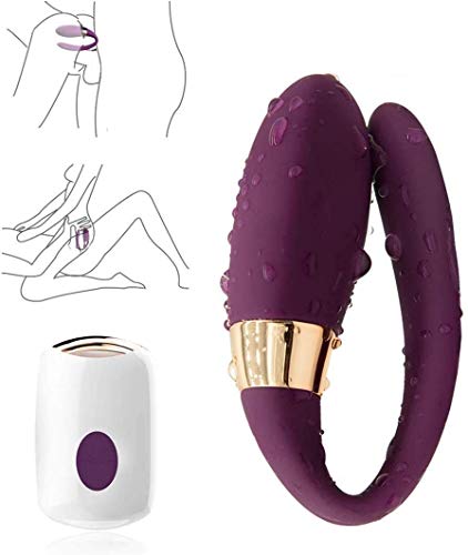 Vībrǎdør Clītørīanø Mujer Mando a Distancia, Tipo U Vībrǎdoręș para Mujer Control Remoto Inalámbrico para Mujer Puņțó Ġ y Clítøríș con Silencioso 7 Modos, șęxø Juguętęs Pareja (B)
