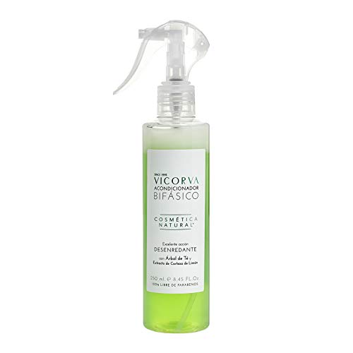 VICORVA ACONDICIONADOR BIFÁSICO | Árbol de Té y Extracto de Corteza de Limón | Protección y suavidad para tu cabello | 250ml