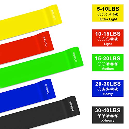 Victoper Rantizon Bandas Elásticas Fitness, Unisex Adulto, morada,rosada,azul,gris, Talla única