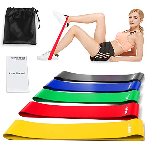 Victoper Rantizon Bandas Elásticas Fitness, Unisex Adulto, morada,rosada,azul,gris, Talla única