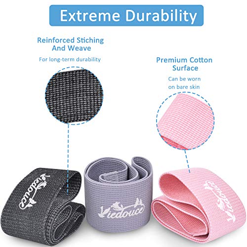 Viedouce Bandas de Resistencia,Elásticos de Fitness Bandas con 3 Niveles de Resistencia,Bandas Elasticas Ejercicio con Bolsa de Almacenamiento, hogar, Gimnasio, Yoga, Entrenamiento (Color-01)