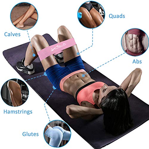 Viedouce Bandas de Resistencia,Elásticos de Fitness Bandas con 3 Niveles de Resistencia,Bandas Elasticas Ejercicio con Bolsa de Almacenamiento, hogar, Gimnasio, Yoga, Entrenamiento (Color-01)