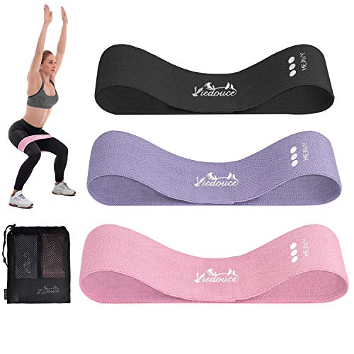 Viedouce Bandas de Resistencia,Elásticos de Fitness Bandas con 3 Niveles de Resistencia,Bandas Elasticas Ejercicio con Bolsa de Almacenamiento, hogar, Gimnasio, Yoga, Entrenamiento (Color-01)