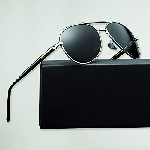 VIENTO The Pilot Deluxe Gafas de Sol (Negro)