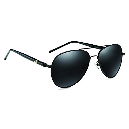 VIENTO The Pilot Deluxe Gafas de Sol (Negro)