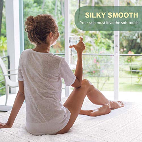 viewstar Protector Colchon Impermeable 150x190/200, Bambú Funda Colchon con Esquinas Elásticas, Transpirable& Fresco, Antiácaros& Hipoalergénico, Lavable& Silencioso, Cubre Colchón