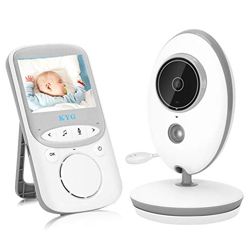 Vigilabebés con Cámara Inalámbrico Monitor para Bebés con LCD 2.4 Pulgadas y Cámara Visión Nocturna, Función de Vigilancia de la Temperatura Modo VOX Alcance de 260 Metros
