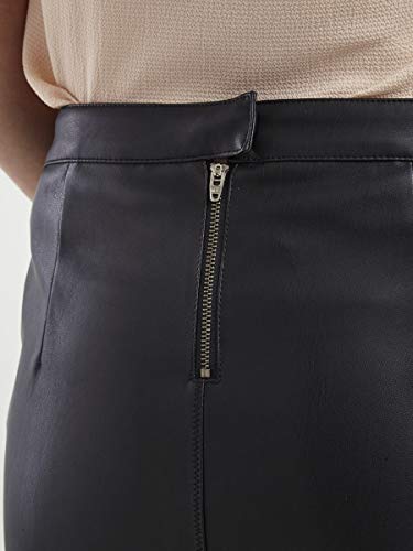 Vila Clothes Vipen New Skirt-Noos Falda, Negro (Black), 42 (Talla del Fabricante: X-Large) para Mujer