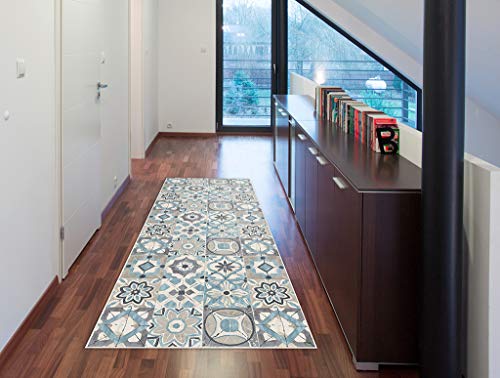 Vilber Gran Chef Kollar Alfombra, Vinilo, AZUL, 50x140x0.2cm