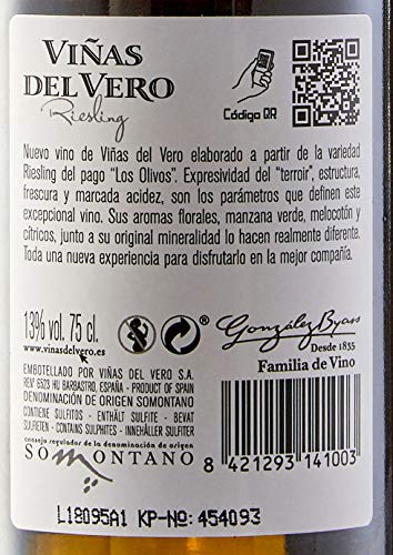 Viñas Del Vero Riesling D.O. Somontano - 3 Botellas de 750 ml - Total : 2250 ml