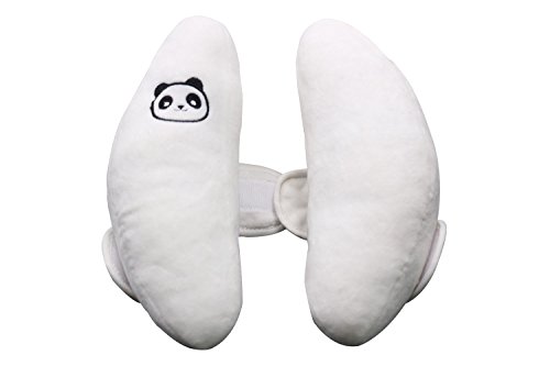 Vine Bebé Viaje Almohadilla Soporte para Cabeza Cojín cervical Niños almohada de asiento de coche Viaje Cochecito Cojín,Blanco