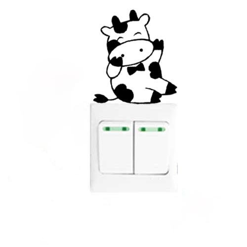 Vinilo decorativo pegatina pared, cristal, puerta - vaca