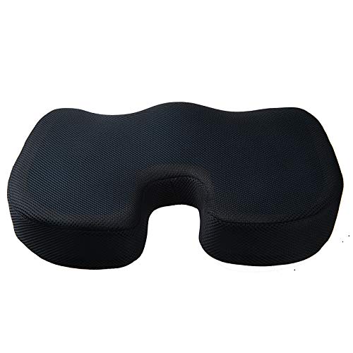 Vinteky - Cojín ortopédico de Espuma con Forma de Memoria para aliviar el Dolor de Espalda, ciática y coxis