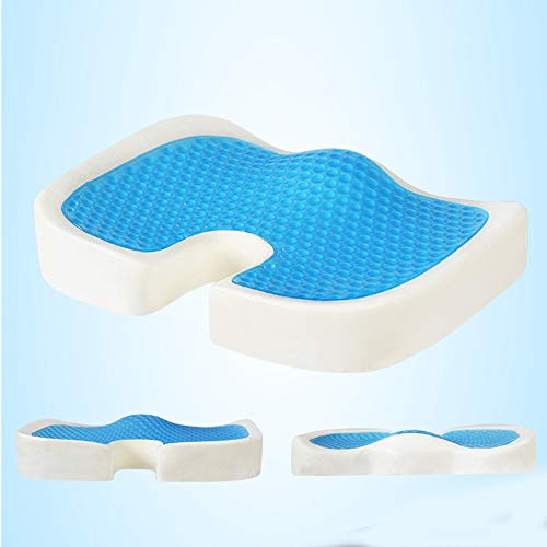 Vinteky - Cojín ortopédico de Espuma con Forma de Memoria para aliviar el Dolor de Espalda, ciática y coxis