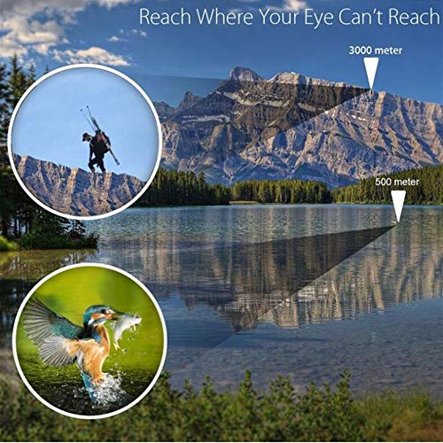 Vioaplem Telescopio Monocular De Alta Potencia HD 16x52 Prismáticos Francotirador Turismo Spyglass LLL Visión Nocturna For Acampar Regalo del Niño Caza (Color : Black)