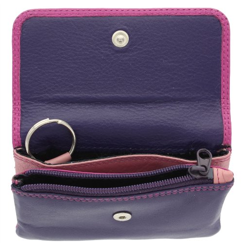 Visconti Colección Rainbow Tahiti Monedero de Cuero RB99 Baya Multi